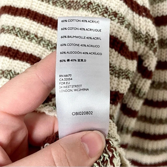 Urban Outfitters Stripped Cropped Turtleneck Sweater - Picture 7 of 8